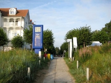Strandaufgang zur Margaretenstraße mit der Kunstmeile